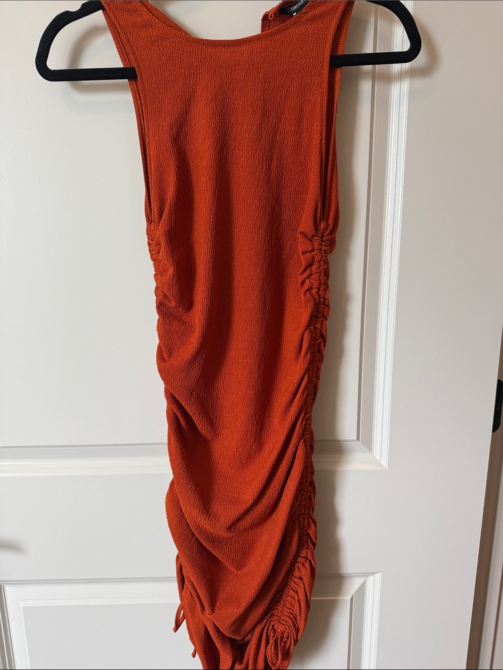 Forever 21 Rust Orange Textured Tank Dress